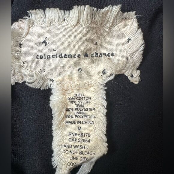 Coincidence & Chance black lace size 6 mini dress 90% cotton - Picture 3 of 4